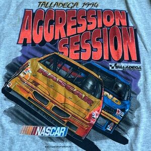 Vintage‎ Talladega Aggression Session 1994 Indy Car Racing Rare Big Print Logo